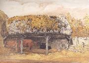 A Cow-Lodge with a Mossy Roof